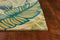 Ivory And Teal Tropical Area Rug Wool | Island Decor | Rugs