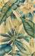 Ivory And Teal Tropical Area Rug Wool | Island Decor | Rugs