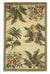 Ivory With Laurel Border Palm Tree Area Rug | Island Decor | Rugs