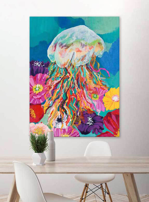 Jelly Legs Canvas Print | Coastal Decor | Wall Art