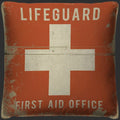 Lifeguard First Aid Office Pillow | Coastal Decor | Pillows
