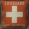 Lifeguard First Aid Office Pillow | Coastal Decor | Pillows