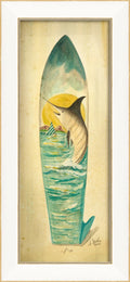 Marlin Surfboard Framed Print | Island Decor | Wall Art
