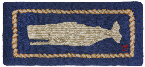 Moby Dick Whale Hickory Bench | Nautical Decor | Furniture
