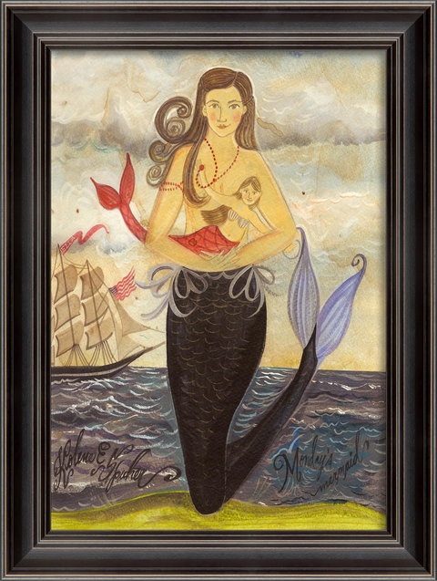 Monday's Mermaid Framed Print | Island Decor | Wall Art