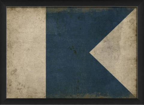 Nautical Flag A Framed Print | Nautical Decor | Wall Art