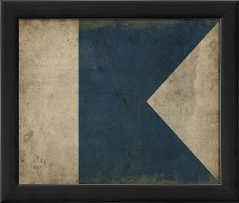 Nautical Flag A Framed Print | Nautical Decor | Wall Art