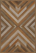 Norwegian Bohemian Rhapsody Vintage Vinyl Floorcloth Rectangle | Nautical Decor | Rugs