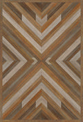 Norwegian Bohemian Rhapsody Vintage Vinyl Floorcloth Rectangle | Nautical Decor | Rugs
