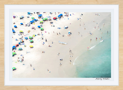Ocean City Beach Sunbathers, New Jersey Photographic Print | Coastal Decor | Wall Art
