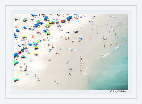 Ocean City Beach Sunbathers, New Jersey Photographic Print | Coastal Decor | Wall Art