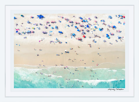 Ocean City Beach Umbrellas, New Jersey Photographic Print | Coastal Decor | Wall Art