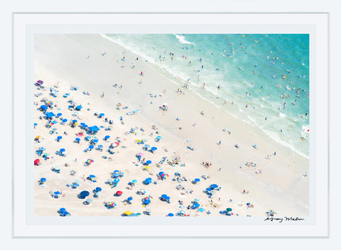 Ocean City Beachgoers, New Jersey Photographic Print | Coastal Decor | Wall Art