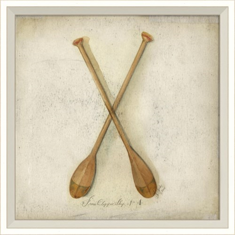 Paddles Framed Print | Nautical Decor | Wall Art