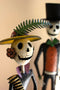 Painted Metal Halloween Day of the Dead Couple | Seasonal | Halloween