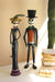 Painted Metal Halloween Day of the Dead Couple | Seasonal | Halloween