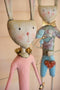 Painted Metal Long Leg Boy and Girl Rabbits | Seasonal | Easter