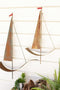 Painted Metal Sailboat Wall Hangings Set of 2 | Coastal Decor | Wall Art