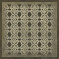 Pattern 05 Holmes Vintage Vinyl Floorcloth Square | Coastal Decor | Rugs