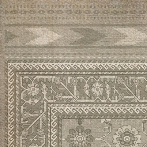 Persian Bazaar Balouch Durrbano Vinyl Floorcloth Rectangle | Island Decor | Rugs