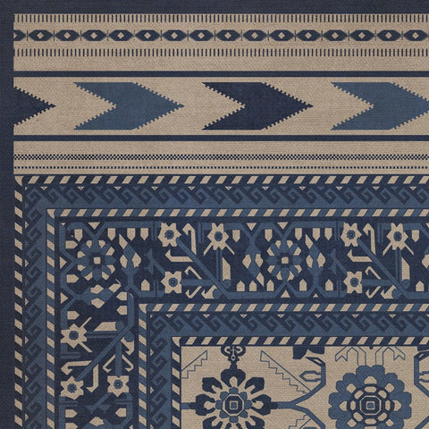 Persian Bazaar Balouch Ganjul Vinyl Floorcloth Rectangle | Island Decor Decor | Rugs
