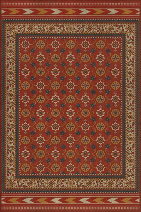 Persian Bazaar Balouch Jannat Vinyl Floorcloth Rectangle | Island Decor Decor | Rugs