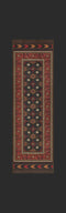 Persian Bazaar Balouch Lalen Vintage Vinyl Floorcloth Runner | Nautical Decor | Rugs