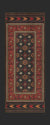 Persian Bazaar Balouch Lalen Vintage Vinyl Floorcloth Runner | Nautical Decor | Rugs