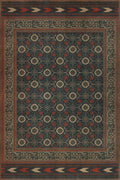 Persian Bazaar Balouch Pahwal Vinyl Floorcloth Rectangle | Island Decor Decor | Rugs
