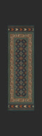Persian Bazaar Balouch Sambay Vintage Vinyl Floorcloth Runner | Nautical Decor | Rugs