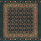 Persian Bazaar Balouch Sambay Vintage Vinyl Floorcloth Square | Island Decor | Rugs