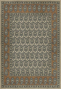Persian Bazaar Kintala Frumos Vintage Vinyl Floorcloth Rectangle | Coastal Decor | Rugs