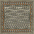 Persian Bazaar Kintala Frumos Vintage Vinyl Floorcloth Square | Coastal Decor | Rugs