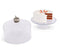 Pumpkin Knob Glass Covered Desert Stand | Seasonal | Decorative Trays