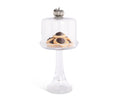 Pumpkin Knob Glass Covered Desert Stand | Seasonal | Decorative Trays