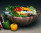 Salad Bowl Large Harvest | Seasonal | Thanksgiving