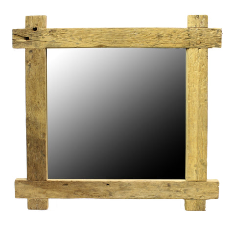 Salvaged Plank Wood Mirror | Coastal Decor | Mirrors