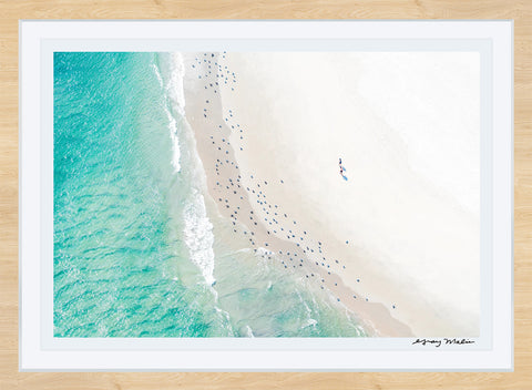 Sea Isle City Beach Stroll, New Jersey Photographic Print | Coastal Decor | Wall Art