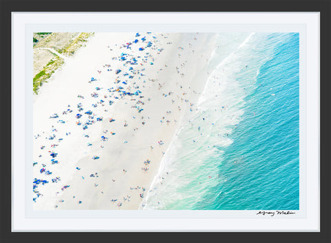 Sea Isle City Beachgoers, New Jersey Photographic Print | Coastal Decor | Wall Art