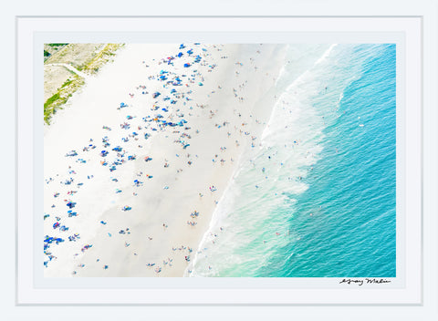 Sea Isle City Beachgoers, New Jersey Photographic Print | Coastal Decor | Wall Art
