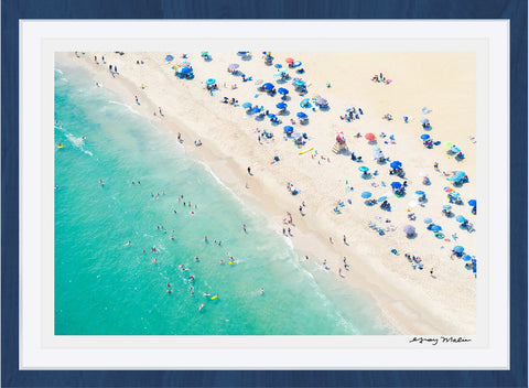 Spring Lake Beach Umbrellas, New Jersey Photographic Print | Coastal Decor | Wall Art