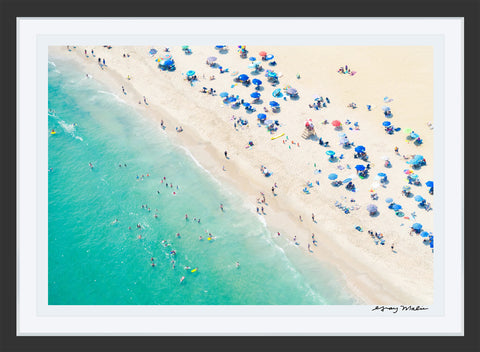 Spring Lake Beach Umbrellas, New Jersey Photographic Print | Coastal Decor | Wall Art