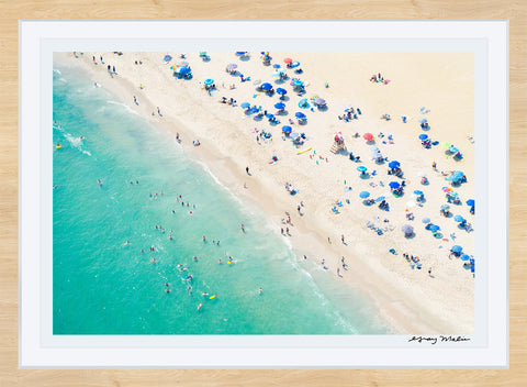 Spring Lake Beach Umbrellas, New Jersey Photographic Print | Coastal Decor | Wall Art