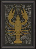 The Lobster Quadrille Framed Print | Coastal Decor | Wall Art