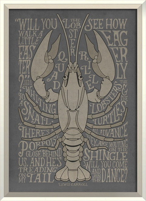 The Lobster Quadrille Framed Print | Coastal Decor | Wall Art