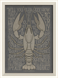 The Lobster Quadrille Framed Print | Coastal Decor | Wall Art
