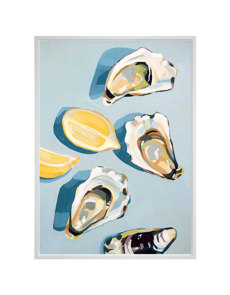 The World is Your Oyster Canvas Print Coastal Decor Wall Art Squan