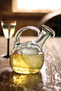 Tilted White Wine Decanter With Ice Pocket | Coastal Decor | H:ome Accessories