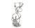 Two Taper Pewter Octopus Candelabrum | Coastal Decor | Candleholders