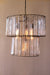 Two Tiered Round Pendant Light with Glass Chimes | Coastal Decor | Lighting